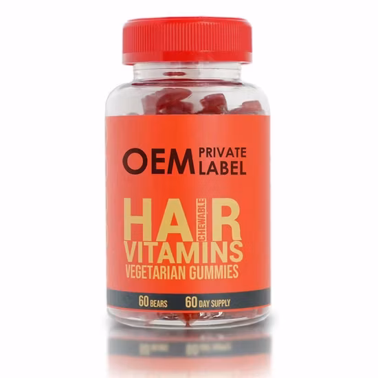 Biotin, Vitamin C, Vitamin B-12, Zinc Vegan Hair Growth Gummy Vitamin for Hair Skin &amp; Nails